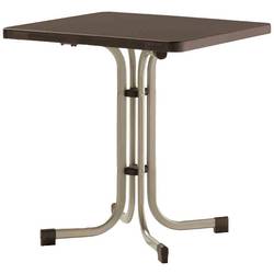 Sieger 231/C-M Boulevard-Klapptisch 70x70 cm, champagner/mocca