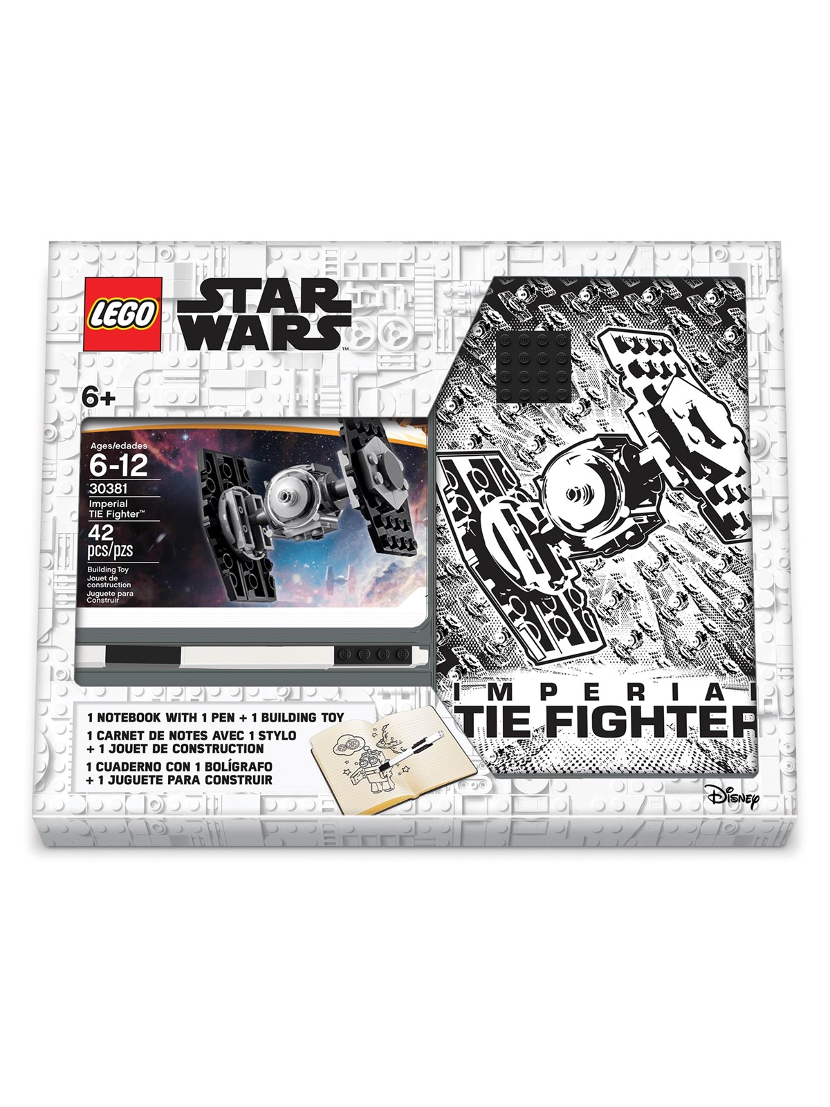 LEGO STAR WARS notebook TIE FIGHTER Giftset