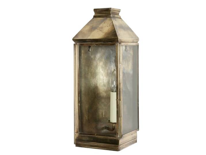 Landelijk buitenlamp Greenwich handgemaakt - koper gevlamd (AB) Limehouse - 504