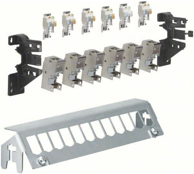 Hager Patch-panel 12 ports avec 6 modules RJ45 FZ12MM (FZ12MM)