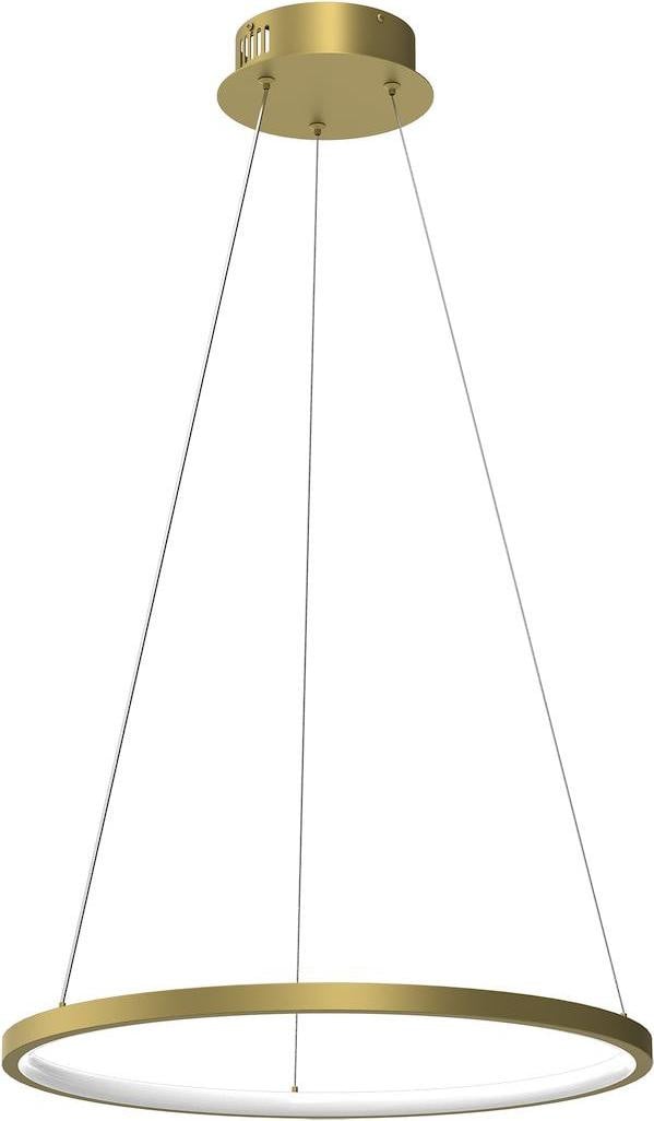 Milagro HOOP Moderne LED Hanglamp met Gouden Ring, Wit, Diameter: 50 cm