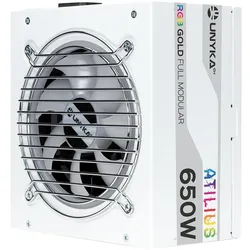 Unykach ATX Atilus RGB White 650W, PC Netzteil, Weiss