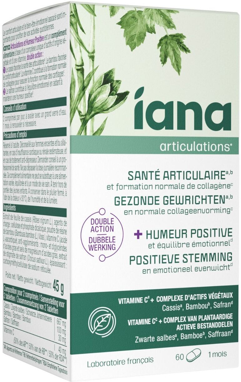 Iana Sante Articulaire & Humeur Positive 60 Comprimés