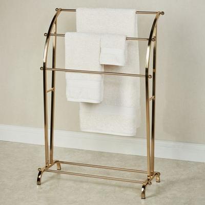 Touch of Class Hudson Modern Towel Rack Gold , Gold
