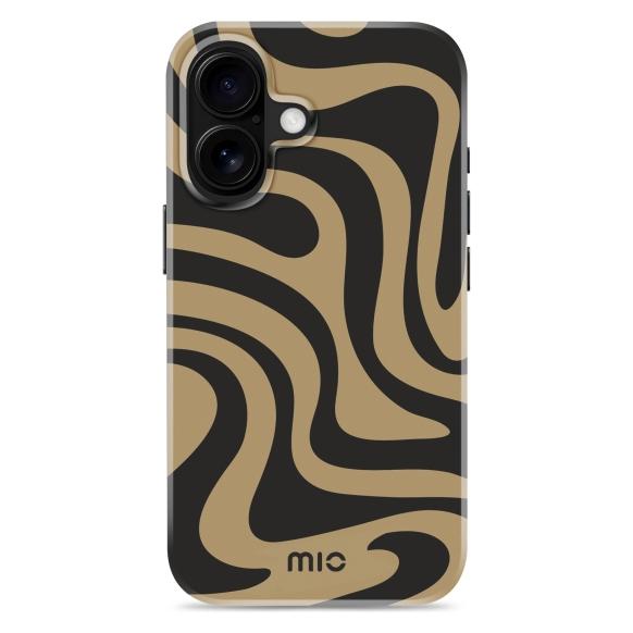 Mio Back panel cover Swirl Magsafe Compatible for iPhone 16 (Apple iPhone 16) (54149113)