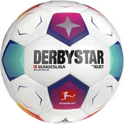 DERBYSTAR Ball Bundesliga Brillant Replica v23, Größe 5 in Pink Pink