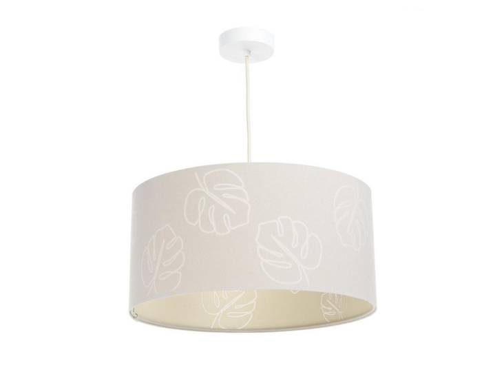 Onzeno Hängeleuchte Beige 50/95 cm, Kunststoff, E27, 0.6x95x25 cm, Lampen & Leuchten, Innenbeleuchtung, Hängeleuchten, Pendelleuchten