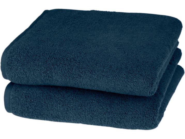 Handtücher ROSS Sensual 9000 , blau (nachtblau), B:50cm L:100cm, Frottier, Obermaterial: 100% Baumwolle, Handtücher, Handtücher, mit Aloe-Vera-Öl veredelt
