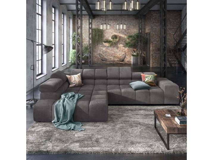 HOMELIV. Ecksofa Charlotta 319x215x82cm Feincord