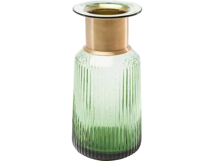 Tischvase KARE DESIGN Vase Barfly Green 30cm , grün, B:15cm H:30cm T:15cm, Glas, Vasen, Tischvase