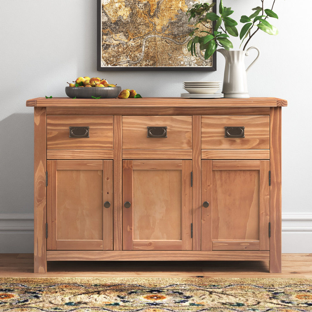 Three Posts Corinth 120 cm W Sideboard Brown 80cm H X 120cm W X 40cm D