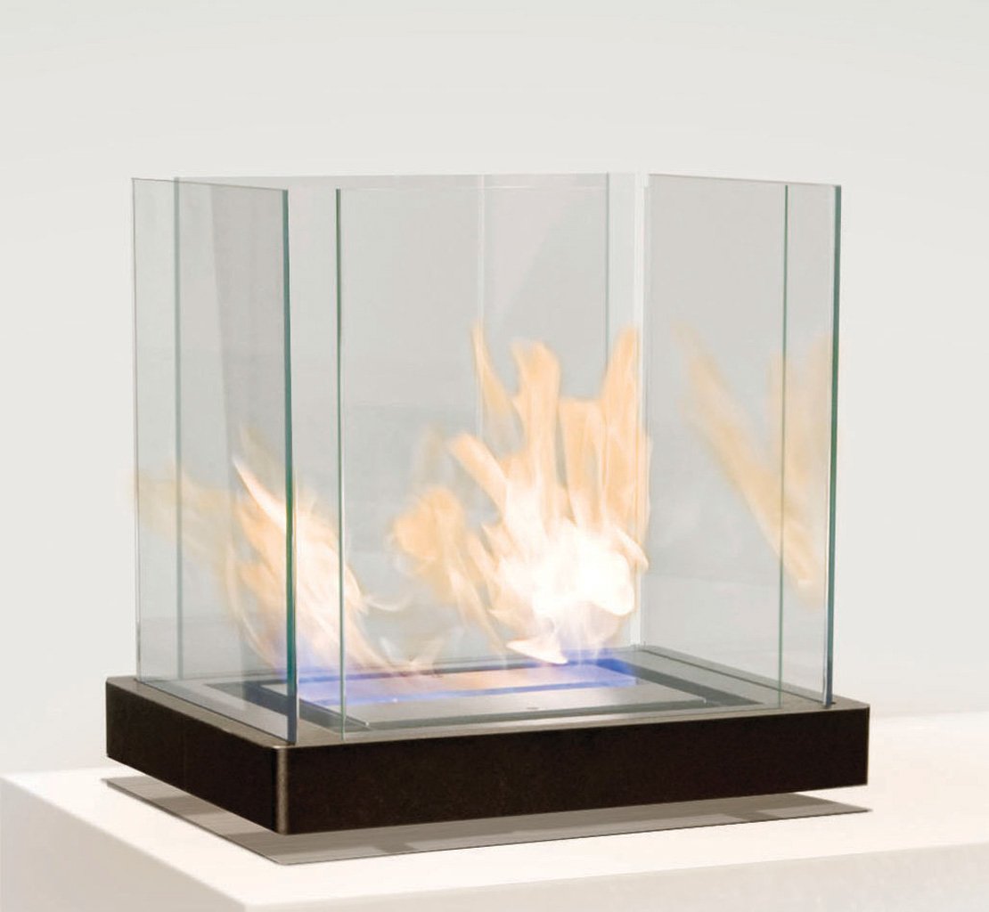 Radius Design Top Flame Ethanol Kamin (1,7 l Brennkammer, schwarz / Edelstahl ma... 1,7 l Brennkammer | schwarz / Edelstahl matt 551 A