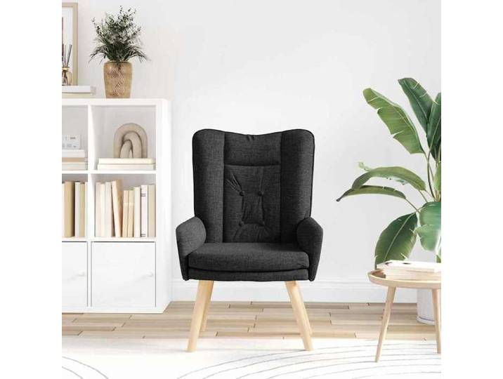 SHELDPRO@Chaise simple - ZENCORE - bureau/salon - Noir 63x67x94cm Tissu et contreplaqué 63x67x94cm 43061852161