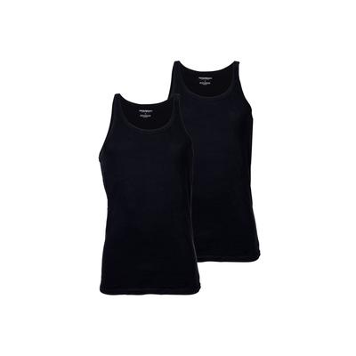 Unterhemd EMPORIO ARMANI "Unterhemd Pure Cotton 2er Pack", Herren, Gr. M, 2 Stk., schwarz, Unterhemden Unterhemd