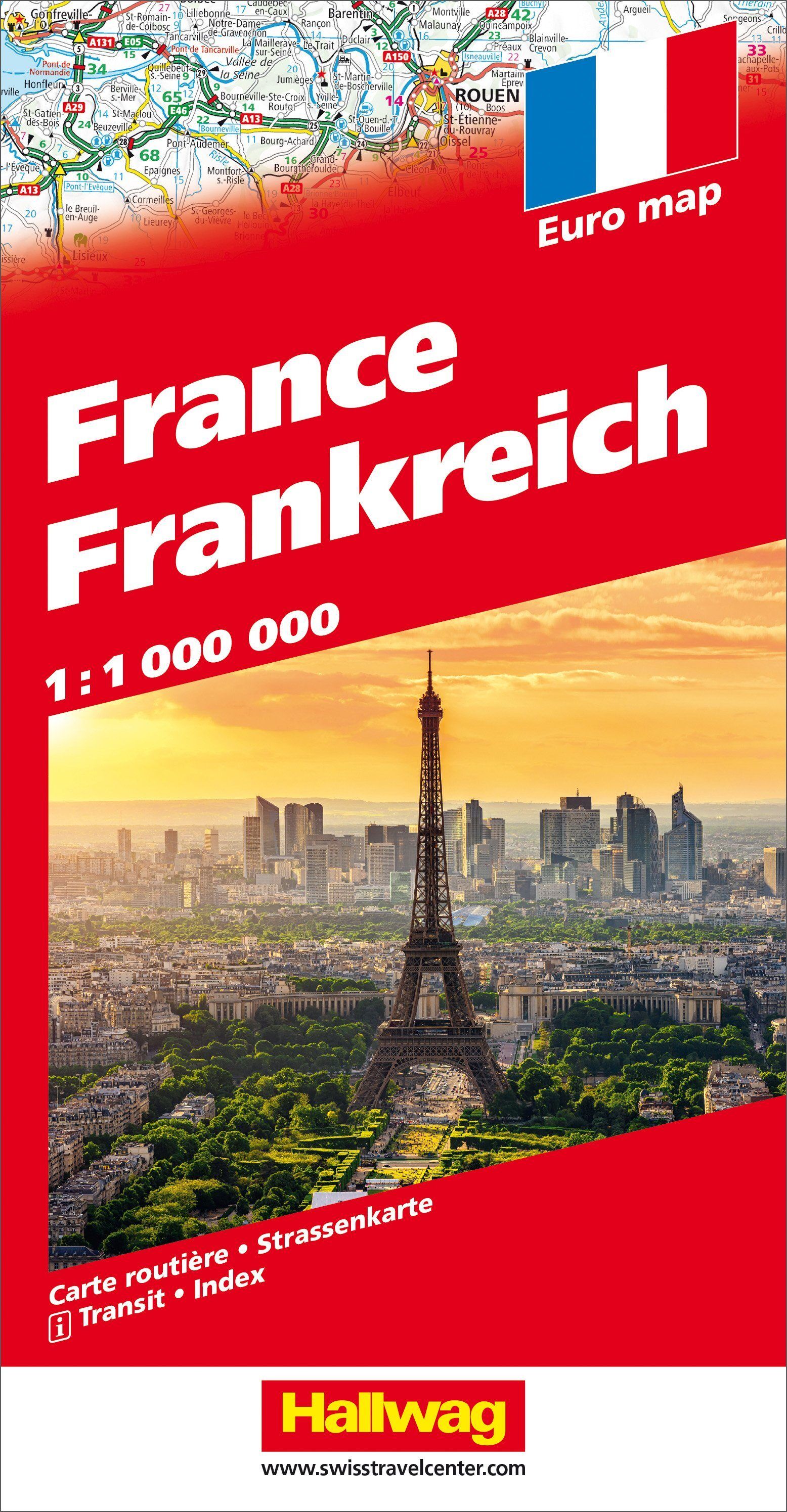 Carte routière - France   Hallwag