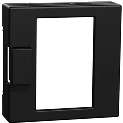 Merten Zentralplatte für Universal Temperaturregler-Einsatz mit Touch-Display, System M (schwarz matt)