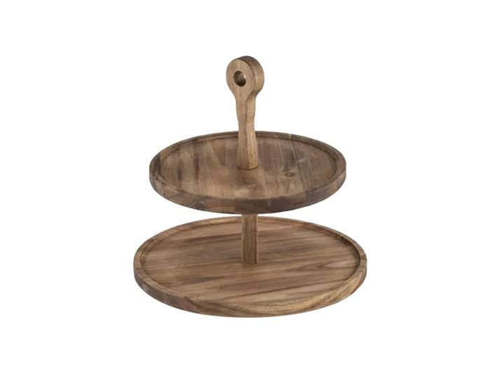 Etagere „Gather“ aus Akazienholz, 2-stufig Braun Ladelle
