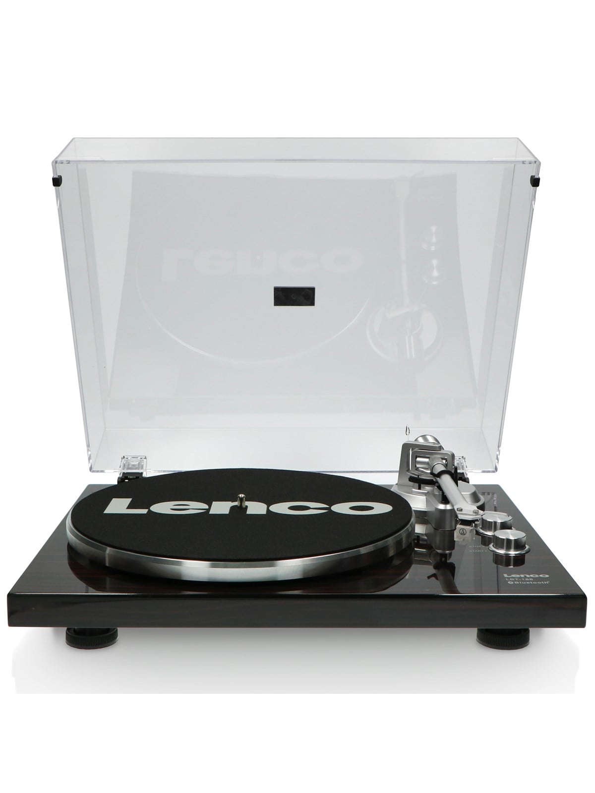 Lenco LBT-188WA - Record Player with Bluetooth transmission wood - Walnut - Plattenspieler Schwarz