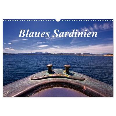 Blaues Sardinien (Wandkalender 2027 DIN A3 quer), CALVENDO Monatskalender