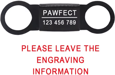 Inspire Curations Personalized Stainless Steel Pet ID Tag With Free Engraving black black s