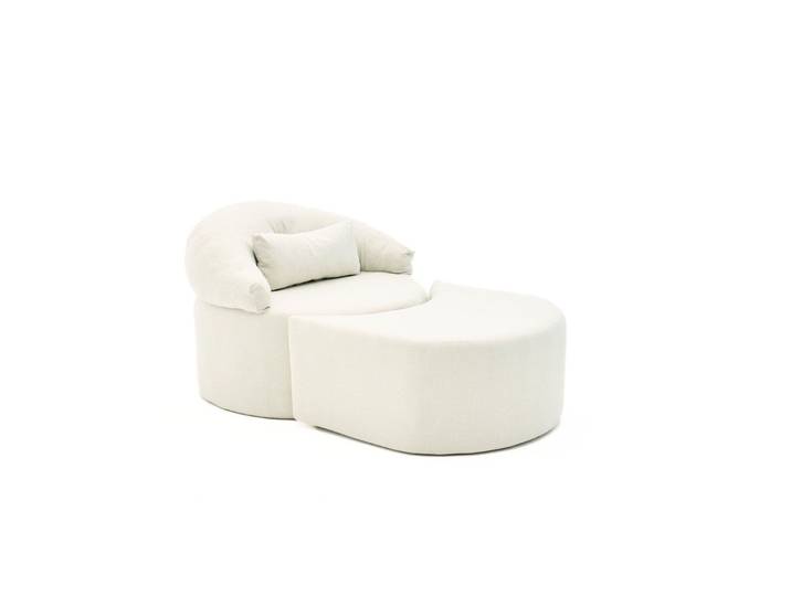 Bettsofa Pitta Creme 100% TEXTURE FABRIC B 100 T 80 cm - Bettsofa