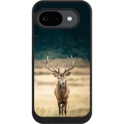 Nivocase Handyhülle für Google Pixel 10a Hülle NIVOpure Case Schwarz Hirsch Wald Wiese (Google Pixel 10a), Smartphone Hülle, Schwarz