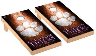 Skip's Garage Clemson Tigers Museum Cornhole Board Set