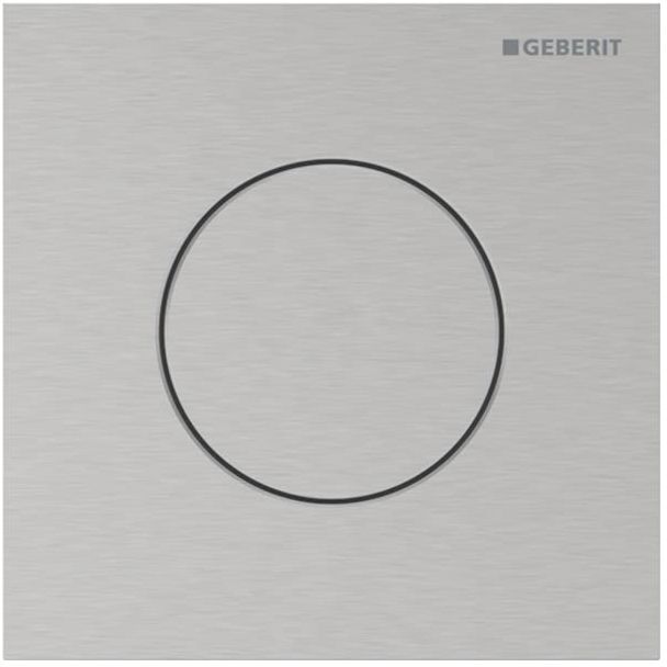 Geberit Typ 40 Urinal-Steuerung 116014FW1 pneumatisch, Round, gebürstet, easy-to-clean-beschichtet