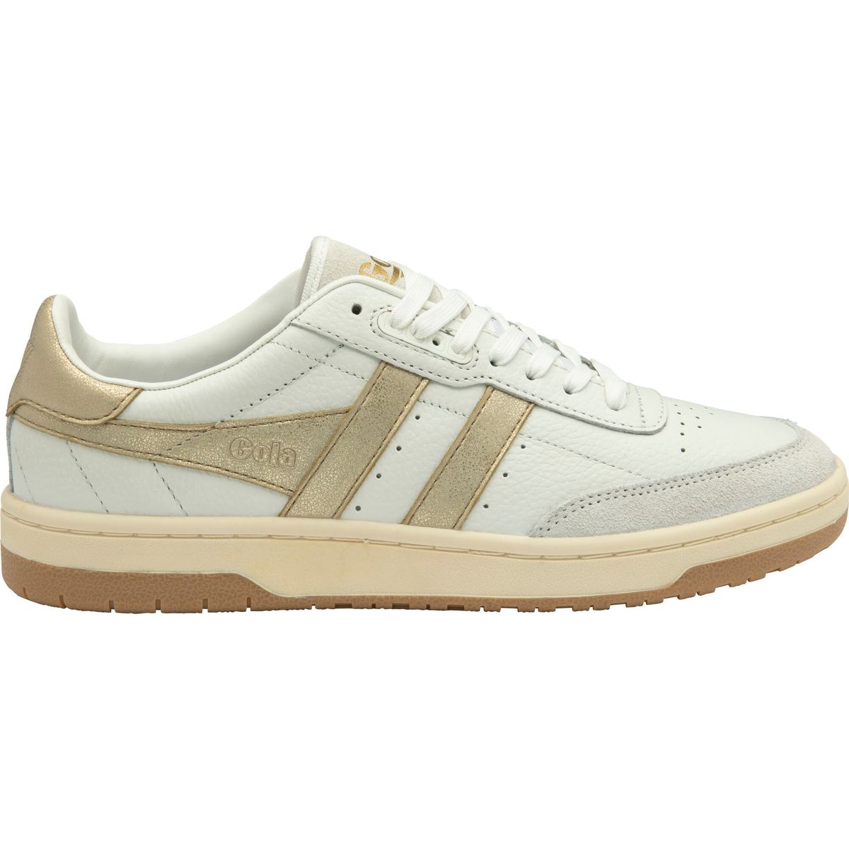 Gola Falcon Mirror Sneaker Women white/gold (WY) 5 CLB732-WY-5-whitegold