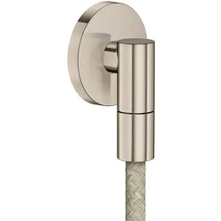 hansgrohe AXOR Wall outlet Fine Wandanschluss rund, 36737820, Farbe: Brushed Nickel