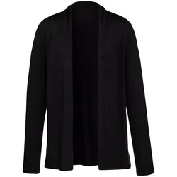 Strickjacke Modell Caro aus Seide und Kaschmir Peter Hahn schwarz, 52