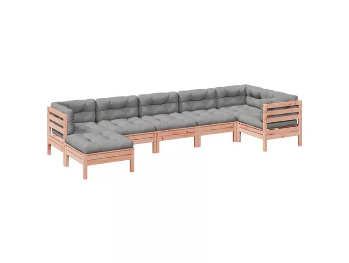 VidaXL - Garten sofagarnitur douglas wood, One Size, Braun