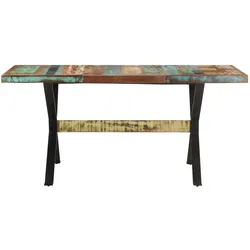 vidaXL Esstisch 160x80x76 cm Altholz Massiv