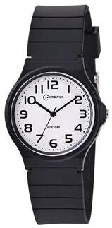 United Student Analog Watch Waterproof Silent Quartz Watch For Boys Girls School Wrist Watch black
