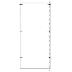 ABN SY79271M PVC-Montageplatte AS-152 für SL152 700x278mm