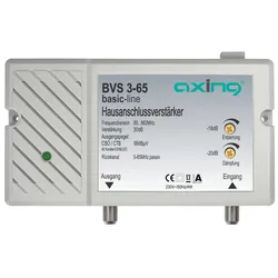Axing BVS3-65 CATV-Verstärker 30 dB, 98 dBμV BVS00365 BVS 3-65