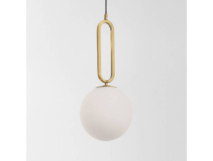 Pendelleuchte Grus Ø 20cm Gold/Gold Kabel ABS, Fassung ABS, Baldachin Aluminium, Gehäuse Leuchte Aluminium LED/Smart Home/Glühlampe E27