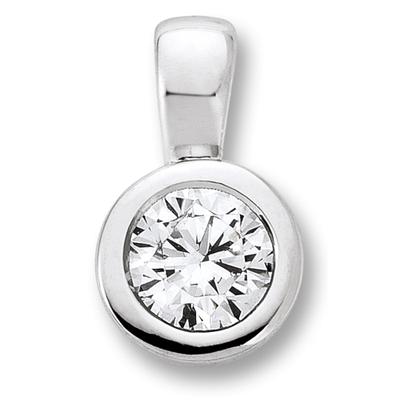 Kettenanhänger ONE ELEMENT "Zirkonia Anhänger aus 925 Silber", silber, Schmuckanhänger, Damen, mit Zirkonia, Silber 925 (Sterlingsilber), Kettenanhänger, Symbolische Note – harmonisch gestaltet mit Liebe zum Detail