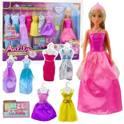 Anlily Collection Fashion Set Kleider Accessoires 17-tlg.
