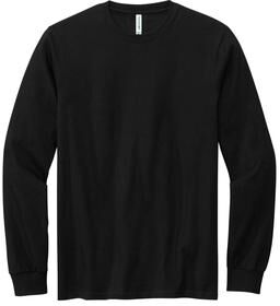 Volunteer Knitwear VL60LS Chore Long Sleeve Top in Deep Black size 4XL   Cotton