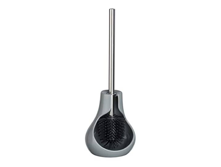 WENKO Brosse WC Drop Neo Gris - Porte-Brosse WC\, Céramique\, 14 x 40 x 13.5 cm\, Gris