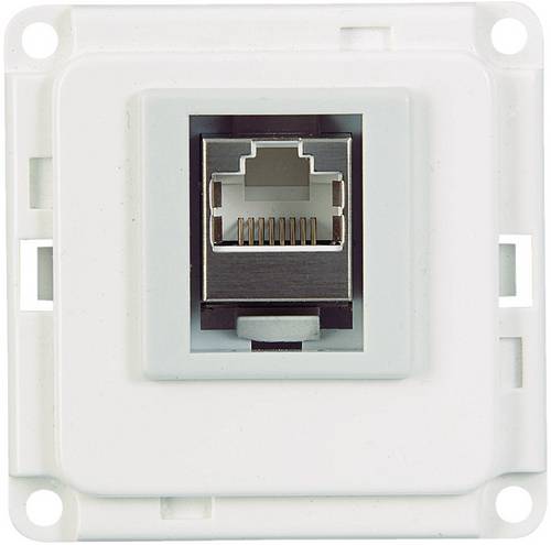 71682 Elektro-Sockelleistensystem Geräteeinsatz ISDN Weiß 1St.