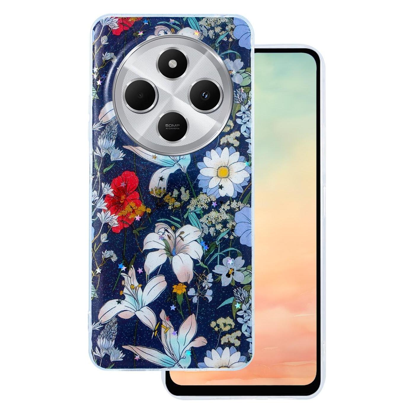 OEM Glow Glam case for Xiaomi Redmi Note 14 Pro 5G (Global) / Note 14 Pro Plus 5G (Global) blue (Xiaomi Redmi Note 14 Pro 5G) (GSM195482)