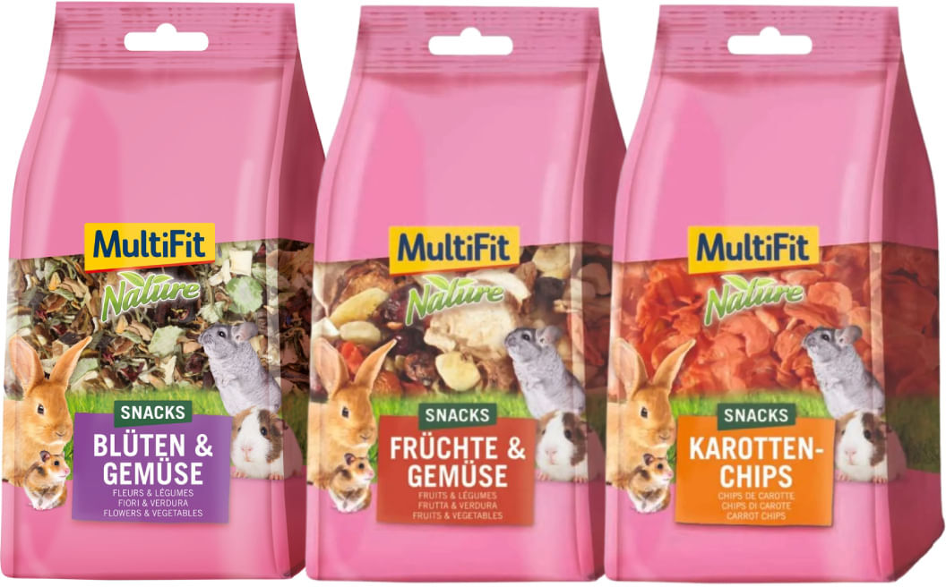 Set Prova Multigusto 3x100G MultiFit Snack per Roditori MIX MULTIGUSTO
