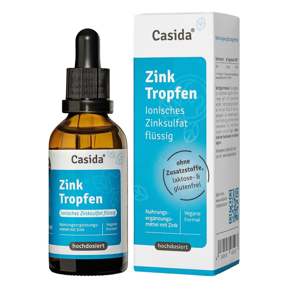 Casida GmbH Zink Tropfen Ionisches Zinksulfat Flüssig 18053735