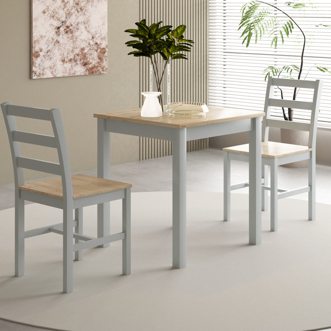 Lark Manor Oconnor 2 -Person Dining Set Natural 2