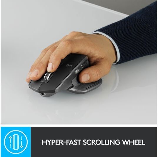 Logitech MX Master 2S Wireless Darkfield Mouse - Graphite