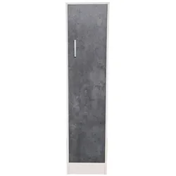 HTI-Living, Regal, Küchenschrank Kombi S Blanca Weiss Beton (34.50 x 40 x 133 cm)
