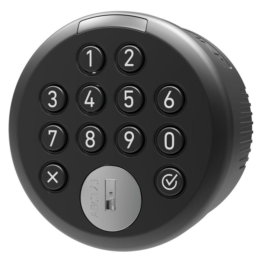 Lehmann Elektronisches Drehknopfschloss Dial Lock 63 GiroTastatur (Elektronische Zahlenkombination) (040180011001)