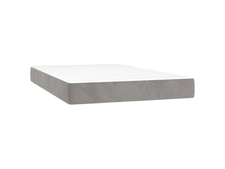 FDSAQOPT Taschenfederkernmatratze Mittel Hellgrau 120x220x20 cm Samt Taschenfedern, Schaumstoff, Samtstoff, mittelhart, für Rücken- und Bauchschläfer
